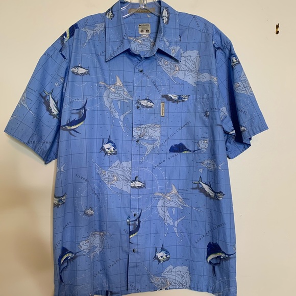 Columbia Other - Columbia River Lodge Ocean Fish S/S Sz L